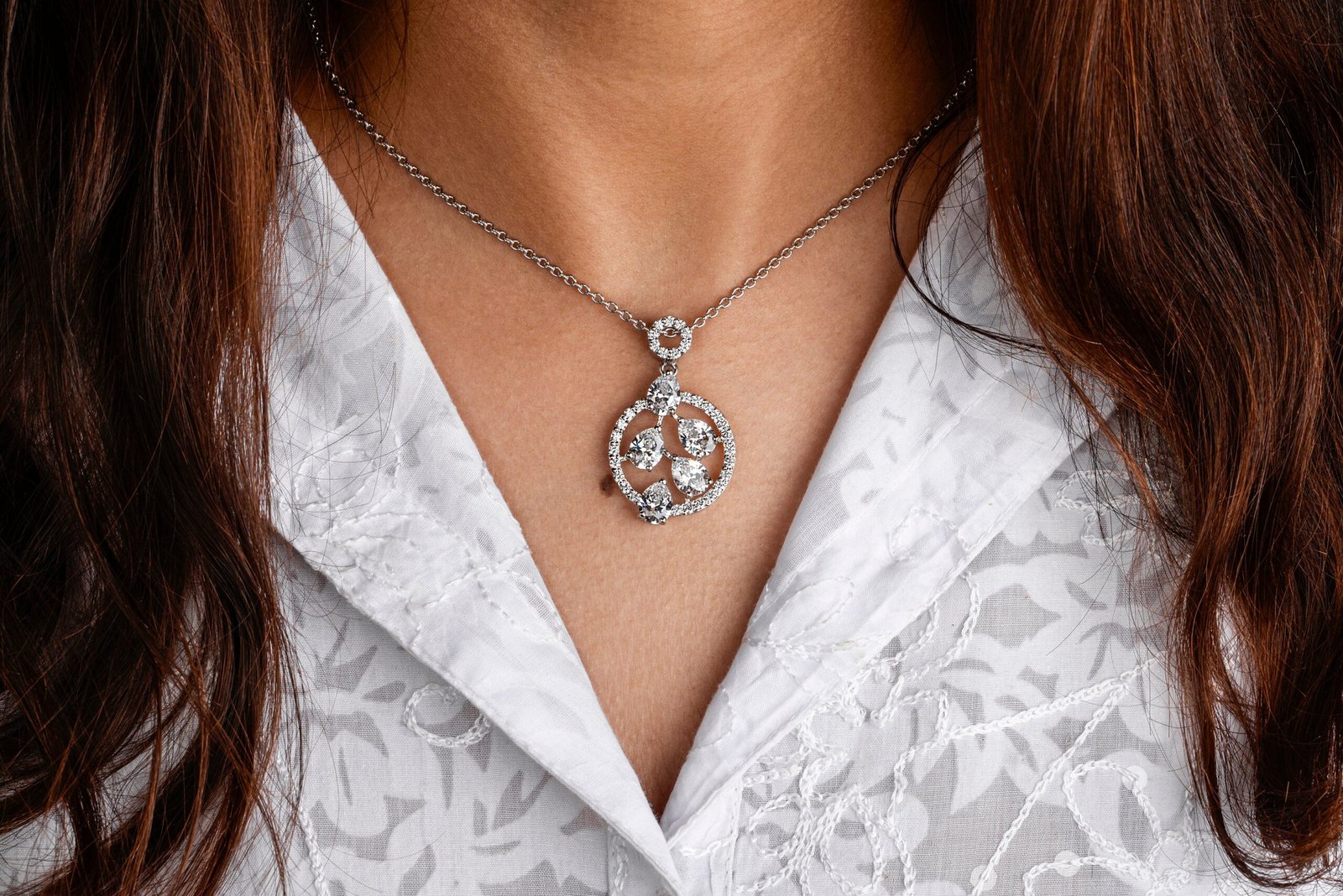 Sparkling Symphony — Moissanite Necklace in Sterling Silver - Image 3