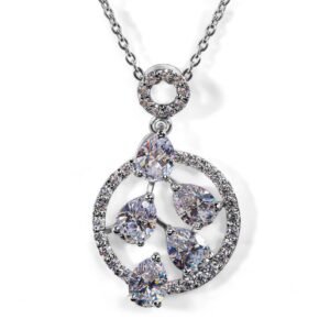 Sparkling Symphony — Moissanite Necklace in Sterling Silver