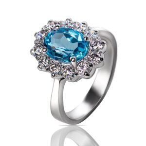 The Love and Affection of Topaz — 2.5–3.5ct Natural Blue Topaz Ring