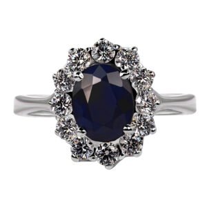 Sapphire Heaven — 2–3ct Natural Sapphire (Neelam) Ring in Sterling Silver