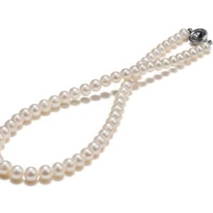 Aqua Mist Melody — 5–7mm Freshwater Pearl Necklace