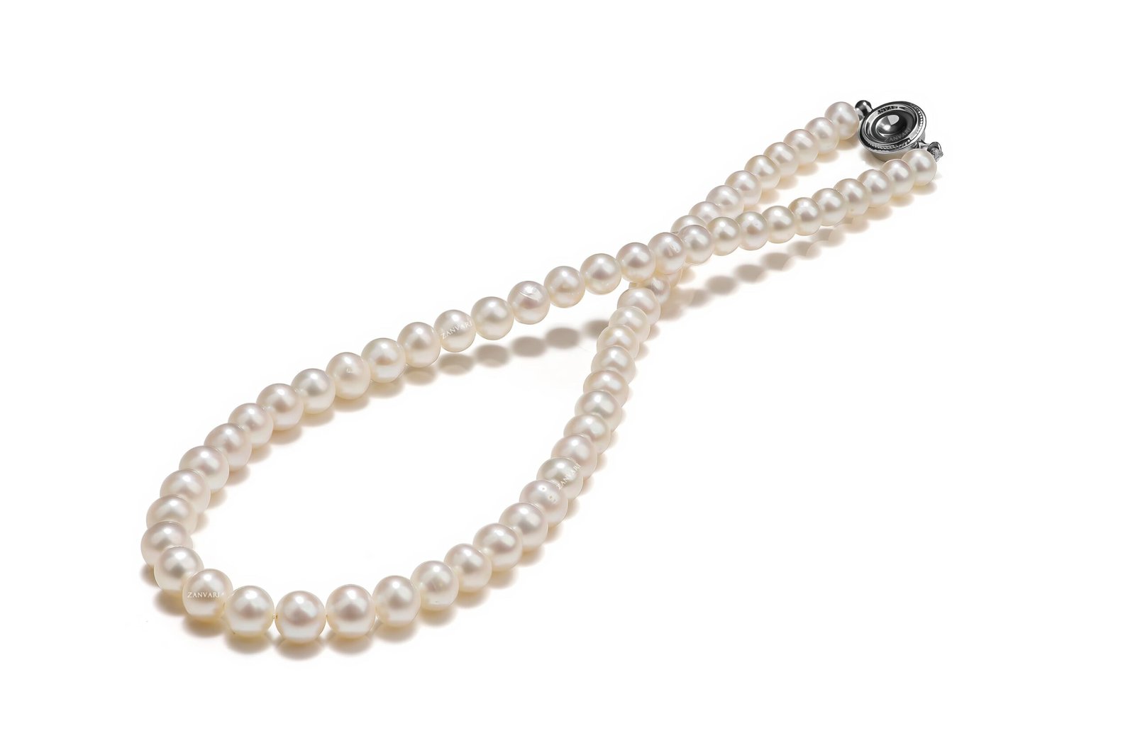 Aqua Mist Melody — 5–7mm Freshwater Pearl Necklace