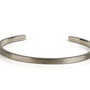 Minimalist Radiance Matte — Men's Sterling Silver (Chandi) Bangle