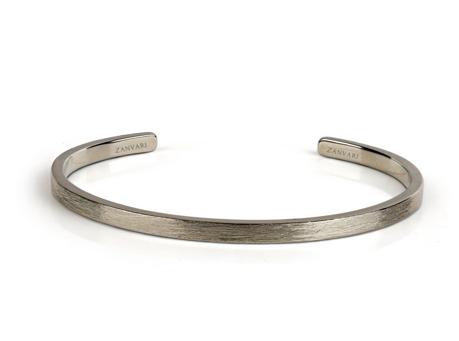 Minimalist Radiance Matte — Men's Sterling Silver (Chandi) Bangle