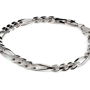 Figaro Chain — Men's Sterling Silver (Chandi) Bracelet