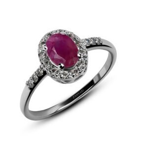 Ruby Stone of Nature — 0.60ct Natural Ruby (Yaqoot) Ring in Sterling Silver