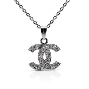 Four Leaf Clover Charm — Moissanite Clover Necklace in Sterling Silver
