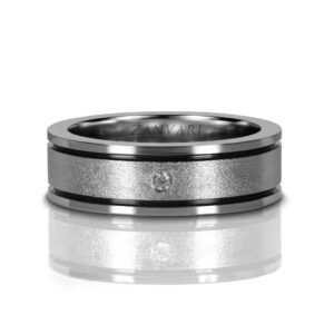 Boundless Love — Men's 0.6ct GRA Certified Moissanite Band, Sterling Silver