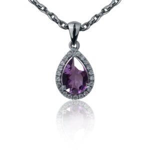 Purple Twilight — 1–1.5ct Natural Amethyst Necklace in Sterling Silver