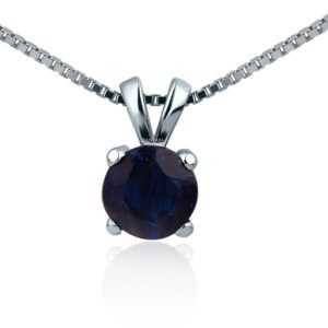 Cool Cascade — 1ct Blue Moissanite Pendant in Sterling Silver