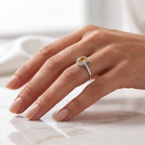 Citrine Stone of Sunlight — 0.25–0.80ct Natural Citrine Ring in Sterling Silver