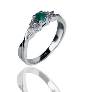 Vibrant Verdant Ring — Natural Emerald (Zamurd) in Sterling Silver