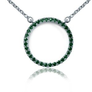 Natural Emerald Mala — 18-Inch Emerald Necklace