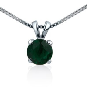 Lush Symphony — 1ct Green Stone Pendant in Sterling Silver