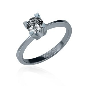 By the Oath of Stars — 1ct Lab Grown Diamond Solitaire Ring in Sterling Silver