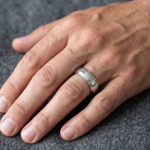 Luminous Shine — Men's Silver (Chandi) Ring in Sterling Silver