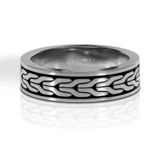 Interlace — Men's Sterling Silver (Chandi) Chain Link Ring