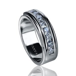 Refined Charm — Men's 0.88ct GRA Certified Moissanite Ring in Sterling Silver (Chandi)