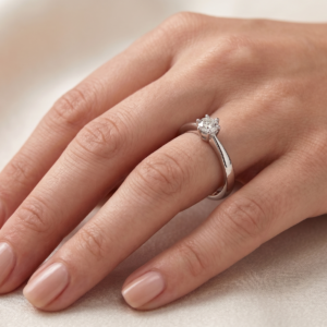 Moissy Magic — 0.5ct GRA Certified Moissanite Ring in Sterling Silver