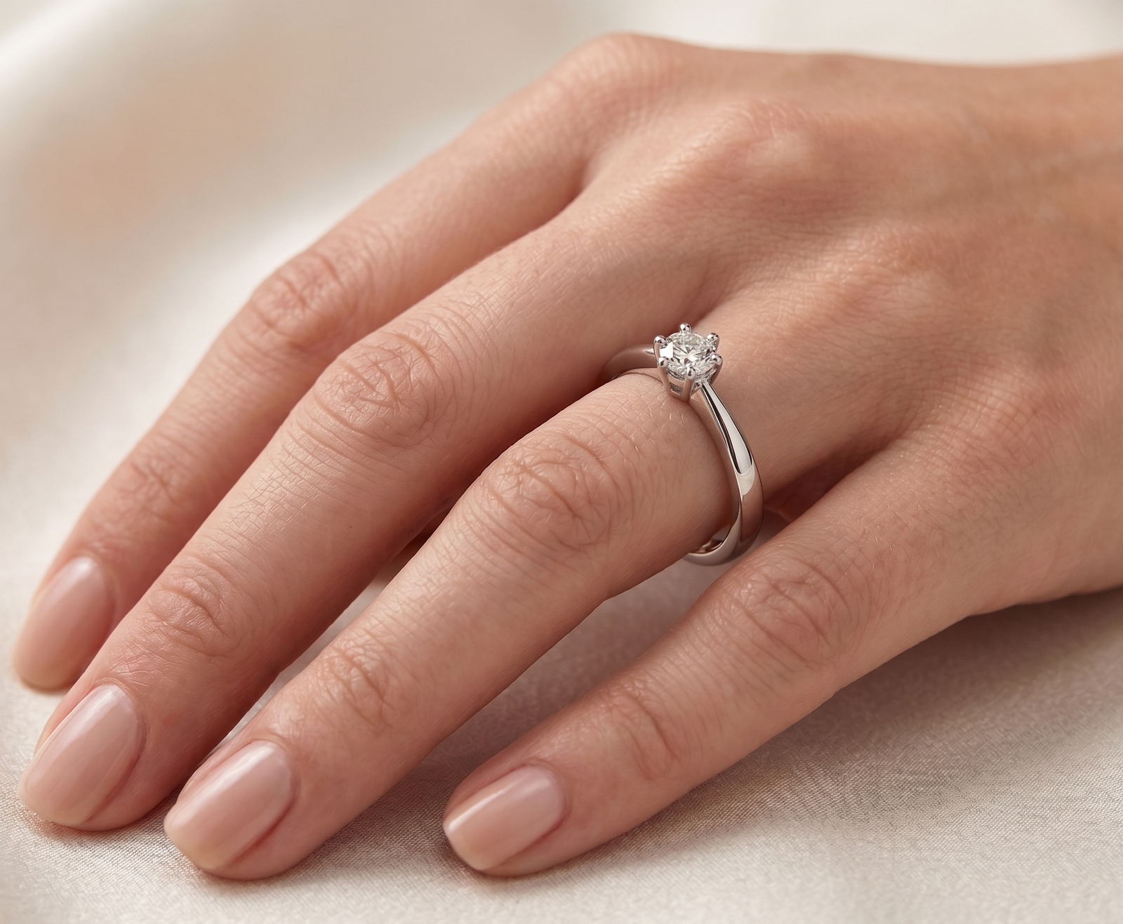 Moissy Magic — 0.5ct GRA Certified Moissanite Ring in Sterling Silver