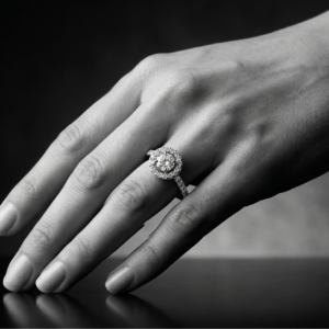 Moonslglow Majestic — 1ct GRA Certified Moissanite Ring in Sterling Silver