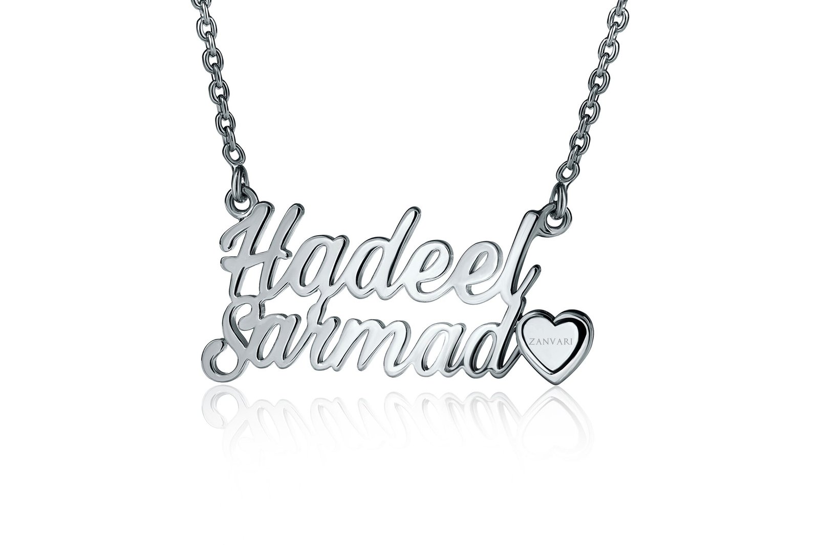 Hold My Name Pendant — Personalised Name Necklace in Sterling Silver