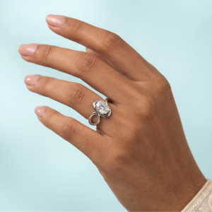 Fierce Sparkle — 2ct GRA Certified Oval Moissanite Ring in Sterling Silver