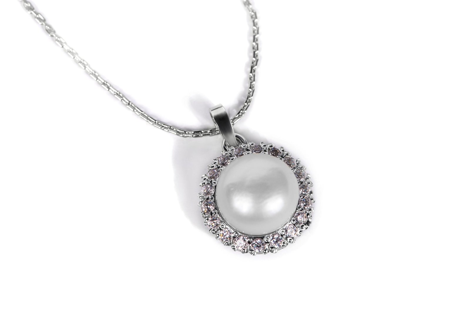 Ocean's Grace — Natural Freshwater Pearl (Moti) Necklace, Sterling Silver