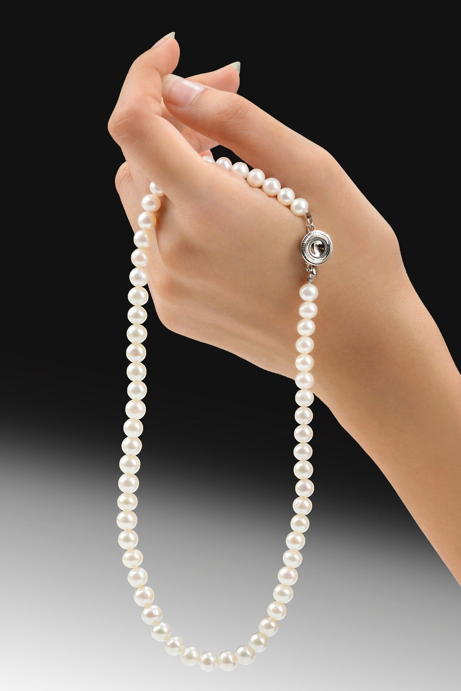 Aqua Mist Melody — 5–7mm Freshwater Pearl Necklace - Image 2