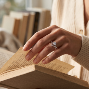 Stay with Me — 1ct GRA Certified Moissanite Ring in Sterling Silver