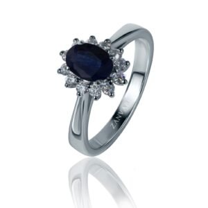 Soul of Sapphire — 0.59–0.89ct Natural Sapphire Ring in Sterling Silver